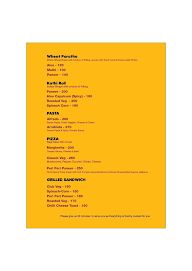 Elephant's High Cafe menu 4