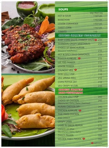 Andhra Ruchulu menu 