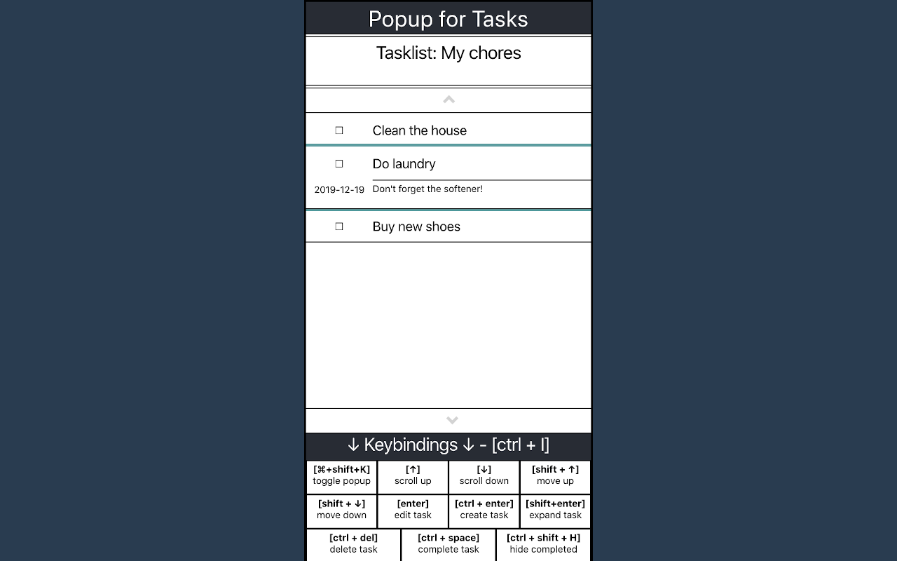 Popup for Tasks Preview image 1