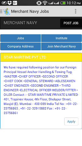 Merchant Navy Jobs