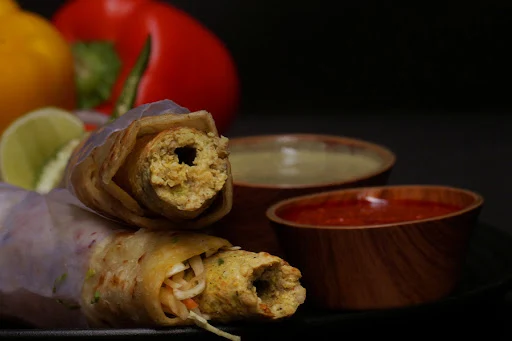 Single Chicken Seekh Roll And Jaljeera