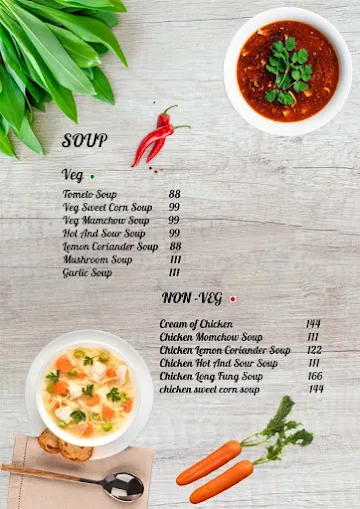 The Village Cafe & Restaurant menu 