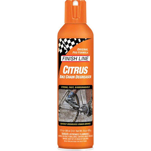 Finish Line Citrus Bike Degreaser, 12oz Aerosol 