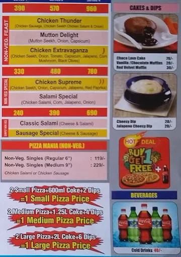 Farm Pizza menu 