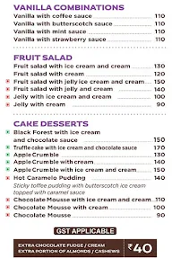 Corner House Ice Cream menu 4