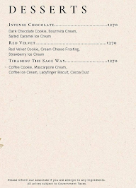 Sage Cafe menu 7