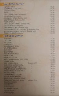 Hot Dosai menu 2