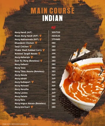 Lal Mirchi menu 