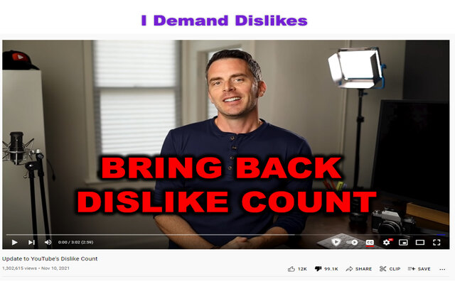 I Demand Dislikes