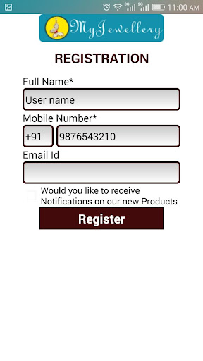 My Jewellery Demo Application