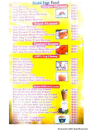 Rishi Fast Food menu 1