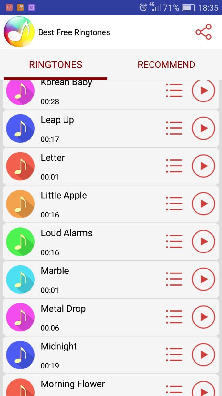 Best Free Ringtones - Top 120 Screen 3
