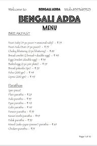 Bengali Adda menu 7