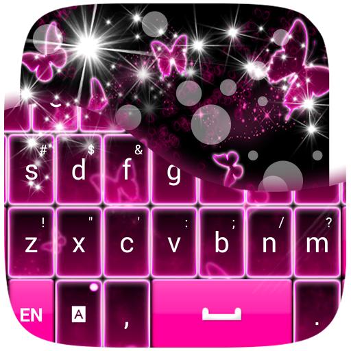 Neon Butterflies Keyboard 個人化 App LOGO-APP開箱王