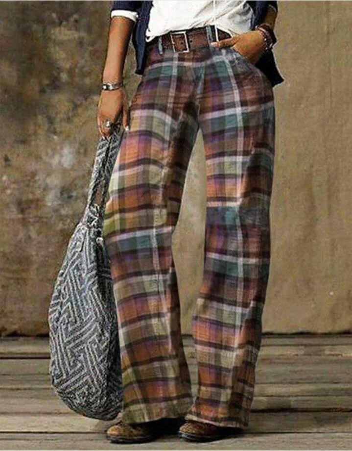 Pantalon large en faux denim ample pour femme, offrant confort et style décontracté. Parfait pour un look quotidien facile à porter.