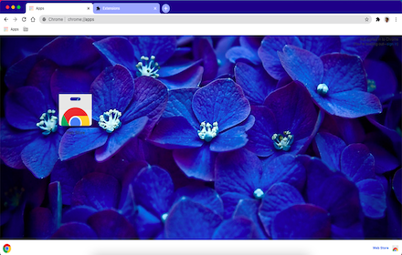 Blue Flower- themeforchrome small promo image