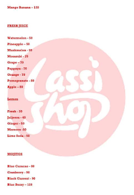 Lassi Shop menu 5