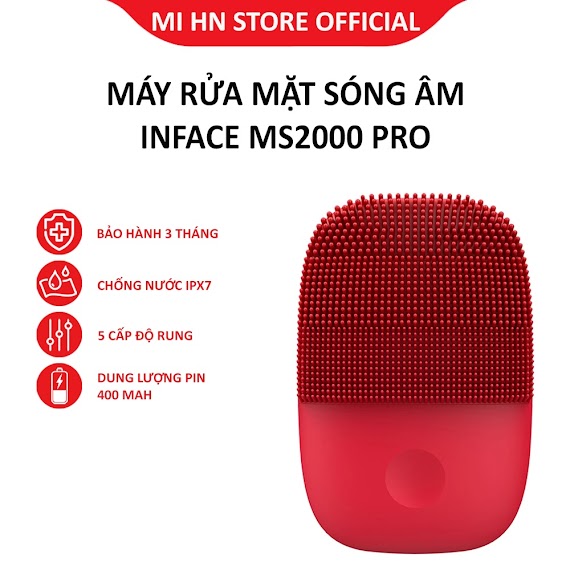 [Mã Elmall6 Giảm 6% Đơn 300K] Máy Rửa Mặt Sóng Âm Xiaomi Inface Ms2000 Pro, Ms2000 Gen 2 - Bảo Hành 3 Tháng