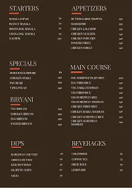 Unlimited Foods Cafe menu 1