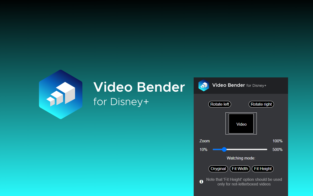 Disney+ Video Bender: rotate and zoom video Preview image 4