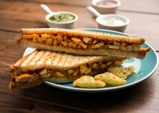 Chicken Tikka Cheese Grilled Sandwich