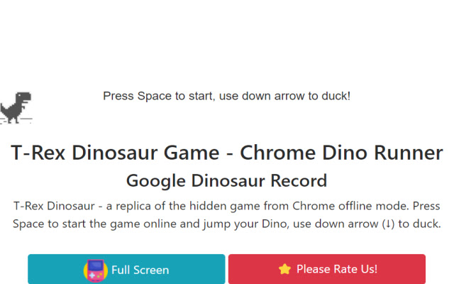 Dinosaur Run Unblocked Game