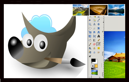 Gimp online - image editor and paint tool chrome extension