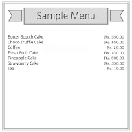 Cake Point menu 1