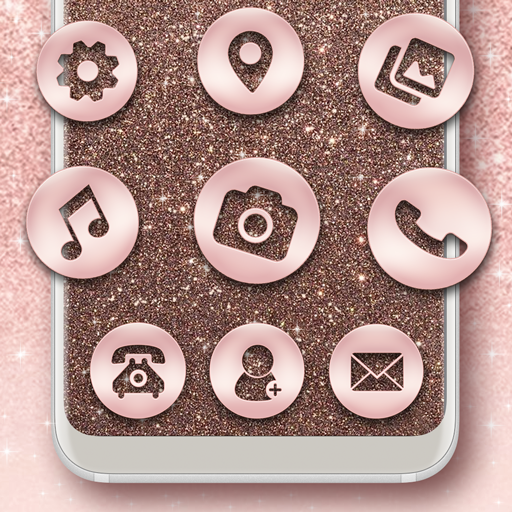 Glitter Launcher for Girls: Cute Launcher Themes