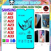 Kính Cường Lưc Chống Nhìn Trộm Samsung A12/ A13/ A22/ A23/ A31/ A32/ A33 5G - Full Màn Hình 10D - Chính Hãng [Tg]