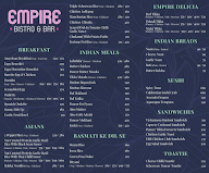 Empire Bistro & Bar menu 5