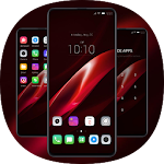 Cover Image of Baixar Abstract Red Dark Realme 2 Shape Classic Theme 2.0.50 APK