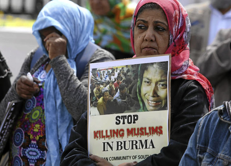 The Muslim Judicial Council of SA and other faith-based organisations march to parliament to demand that pressure be put on Myanmar to end violence against Rohingya Muslims fleeing to Bangladesh.