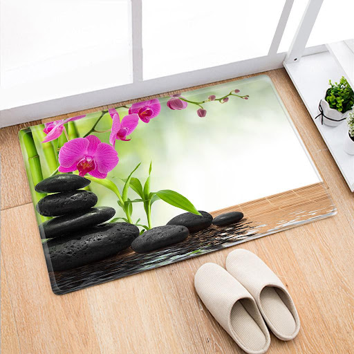 Title 11, Zen Garden Bamboo Fiber Anti-slip Door Mat abso...