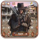 Herunterladen Western Gunman Cowboy Keyboard Theme Installieren Sie Neueste APK Downloader