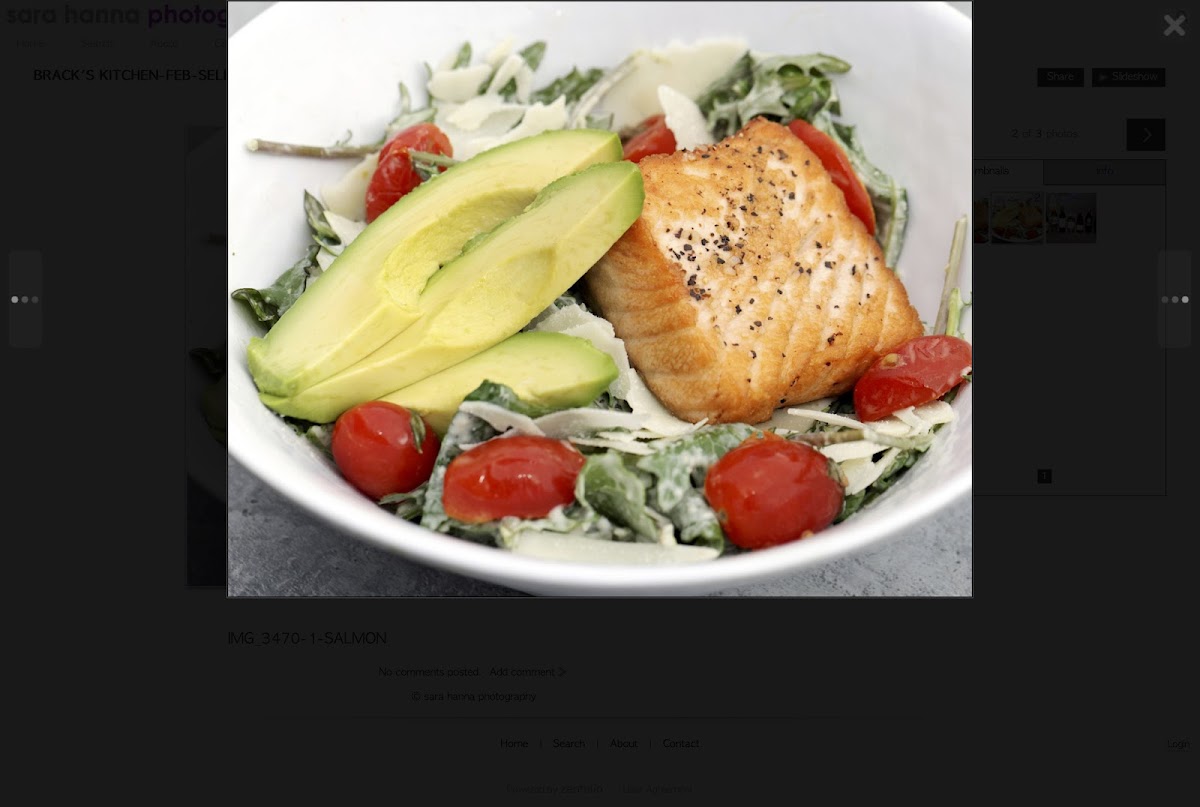 Kale Caesar Salmon Salad