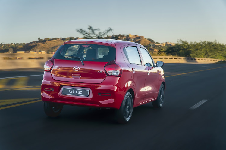 The Vitz has sporty styling, includingblack alloys, while practicality is assured with a 295l boot and a 60/40 split rear seat. Picture: SUPPLIED