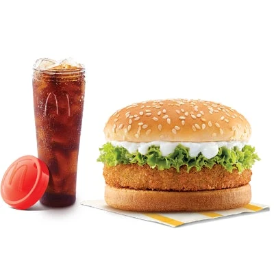 McVeggie Burger + Coke