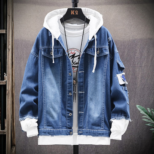Hooded dark blue