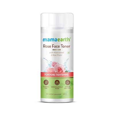 Mamaearth Rose Water Face Toner For Pore Tightening With Witch Hazel And Rose Water - 200 ml
