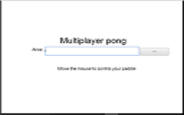 Multiplayer pong chrome extension