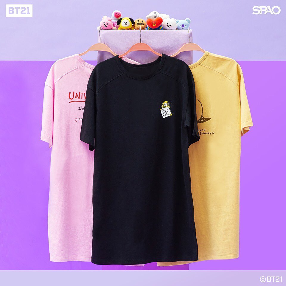 BT21 Collaborates With SPAO On Special Edition T-Shirts - Koreaboo