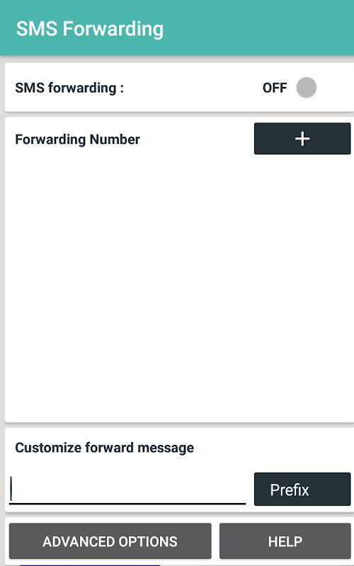 Android application Automatic SMS Forwarder screenshort