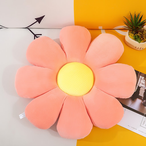 Title 2, Little Daisy flower-pattern throw pillow, sofa ...