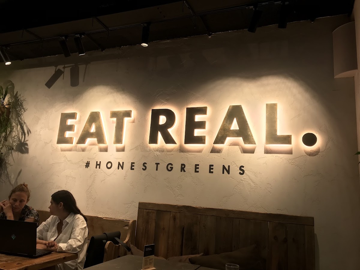 Honest Greens gluten-free menu