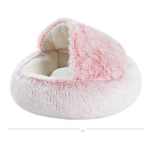 Title 5, Crystal Velvet Warm Round Half Wrapped Cats Ne...