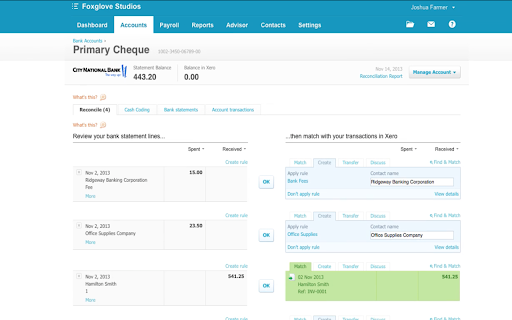 Xero Accounting Auto Reconcile Clicker