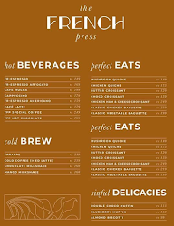 The Fresh Press menu 1