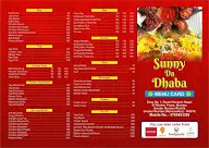 Sunny Da Dhaba menu 2