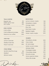 Cafe Diona menu 1